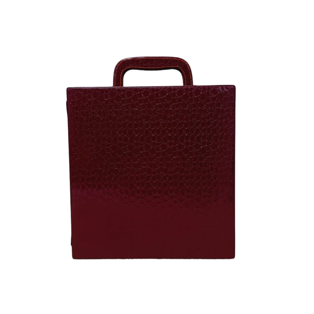 LEATHER 2 GLASS WINE BOX PREMIUM